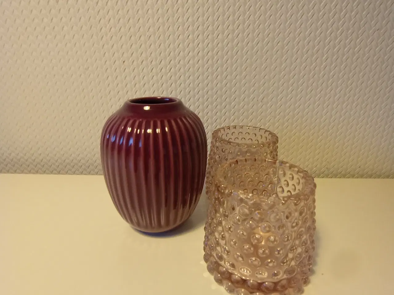 Billede 1 - Kâhler vase & lysestager.