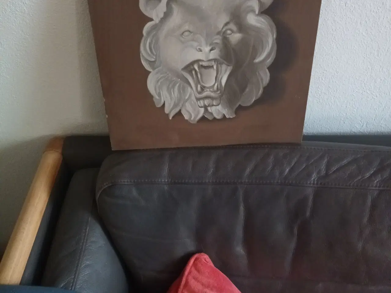 Billede 1 - Specielt maleri af løvehoved