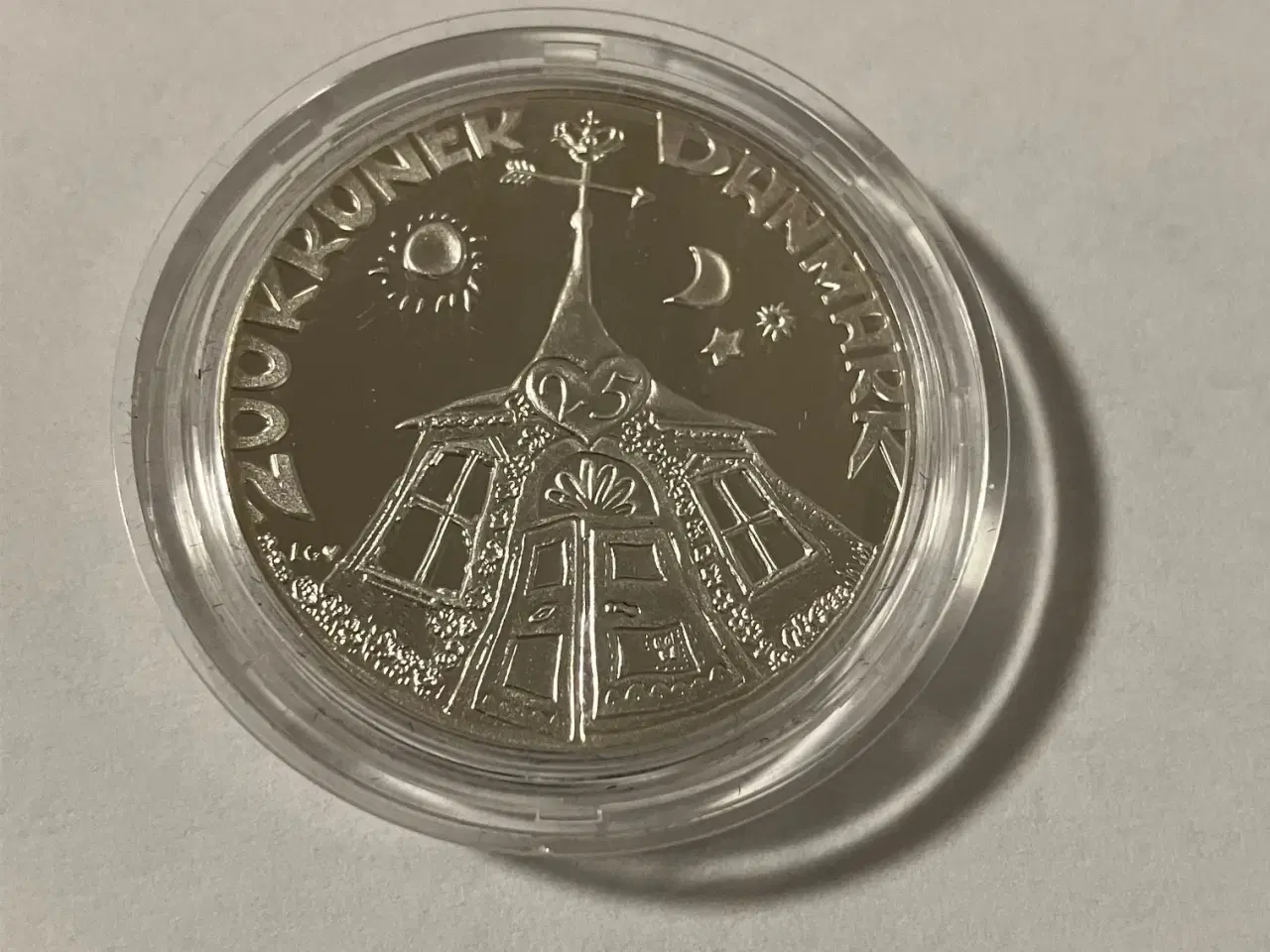 Billede 1 - 200 Kroner Erindringsmønt Sølvbryllup 1992