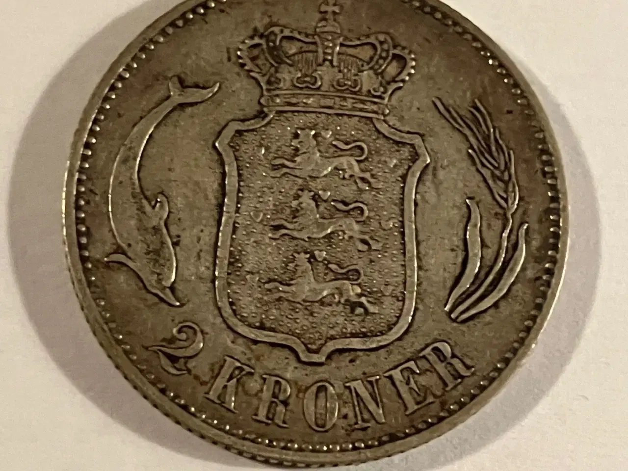 Billede 2 - 2 Kroner 1897 Danmark - Dårlig stand