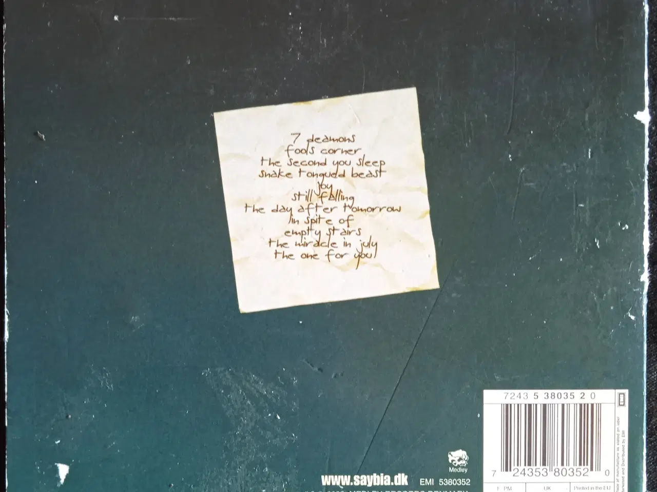 Billede 2 - Saybia – The Second You Sleep