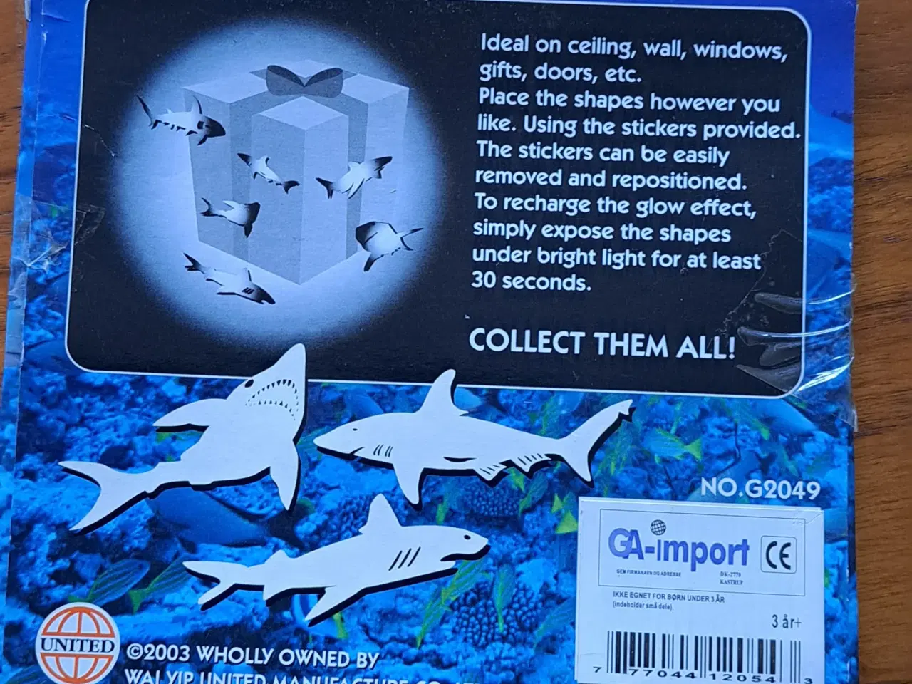 Billede 1 - Glowing former i hajer pakken er aldrig pakket ud 
