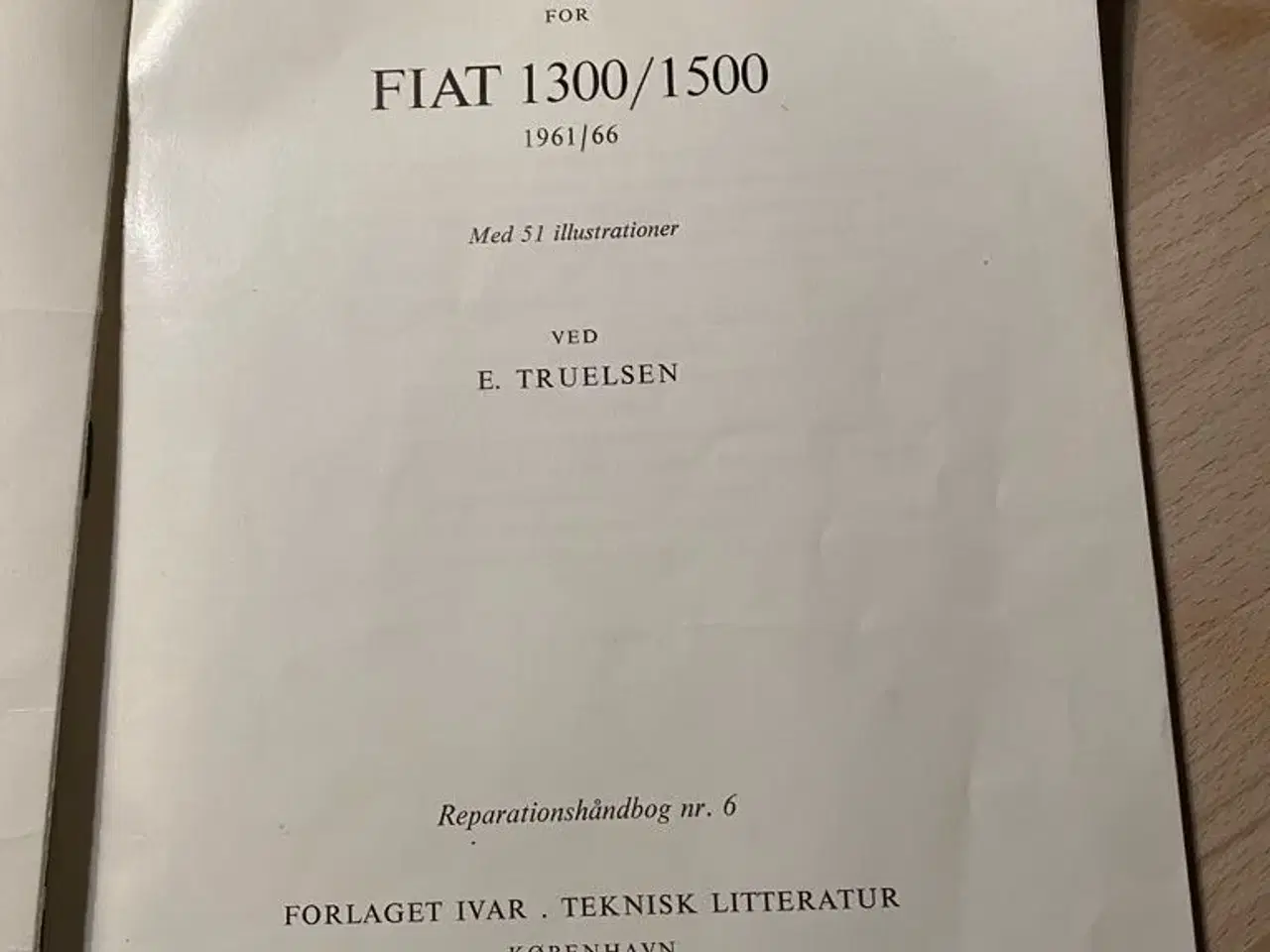Billede 2 - Reperationshåndbog Fiat 1300/1500