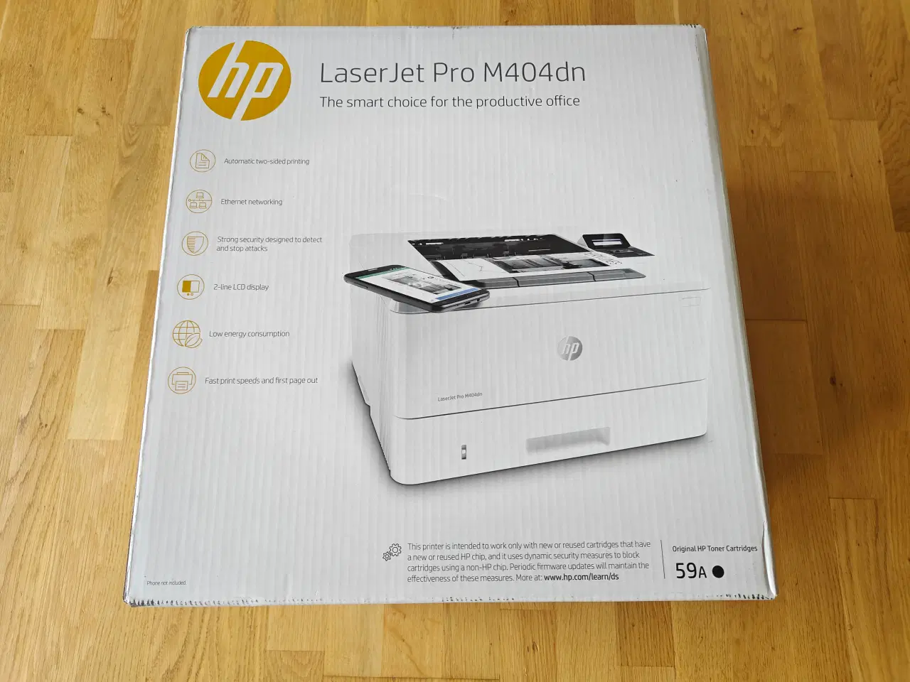 Billede 1 - Laserprinter, HP LaserJet Pro M404dn Ny