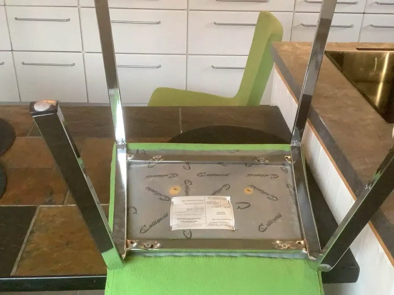 Billede 2 - 6 designer stole (Italienske) farve - grønne 