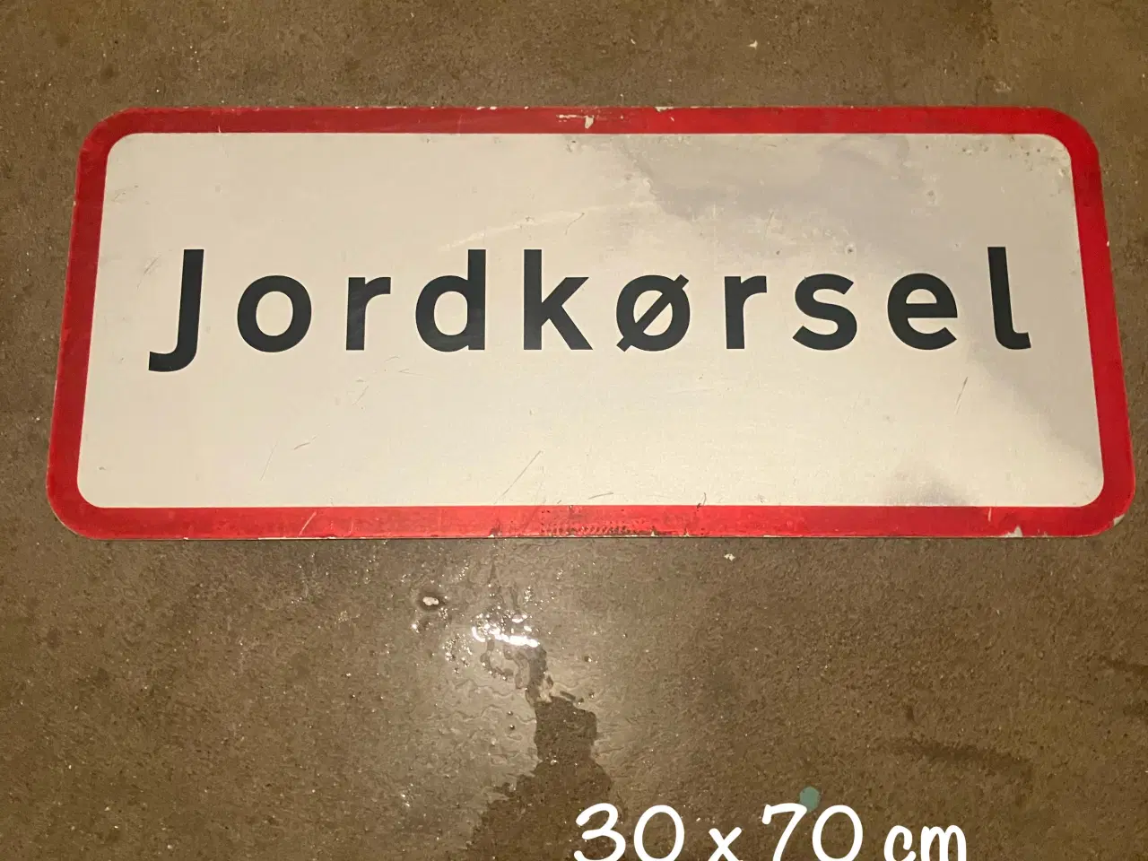 Billede 1 - Jordkørsel / vejarbejde skilt 