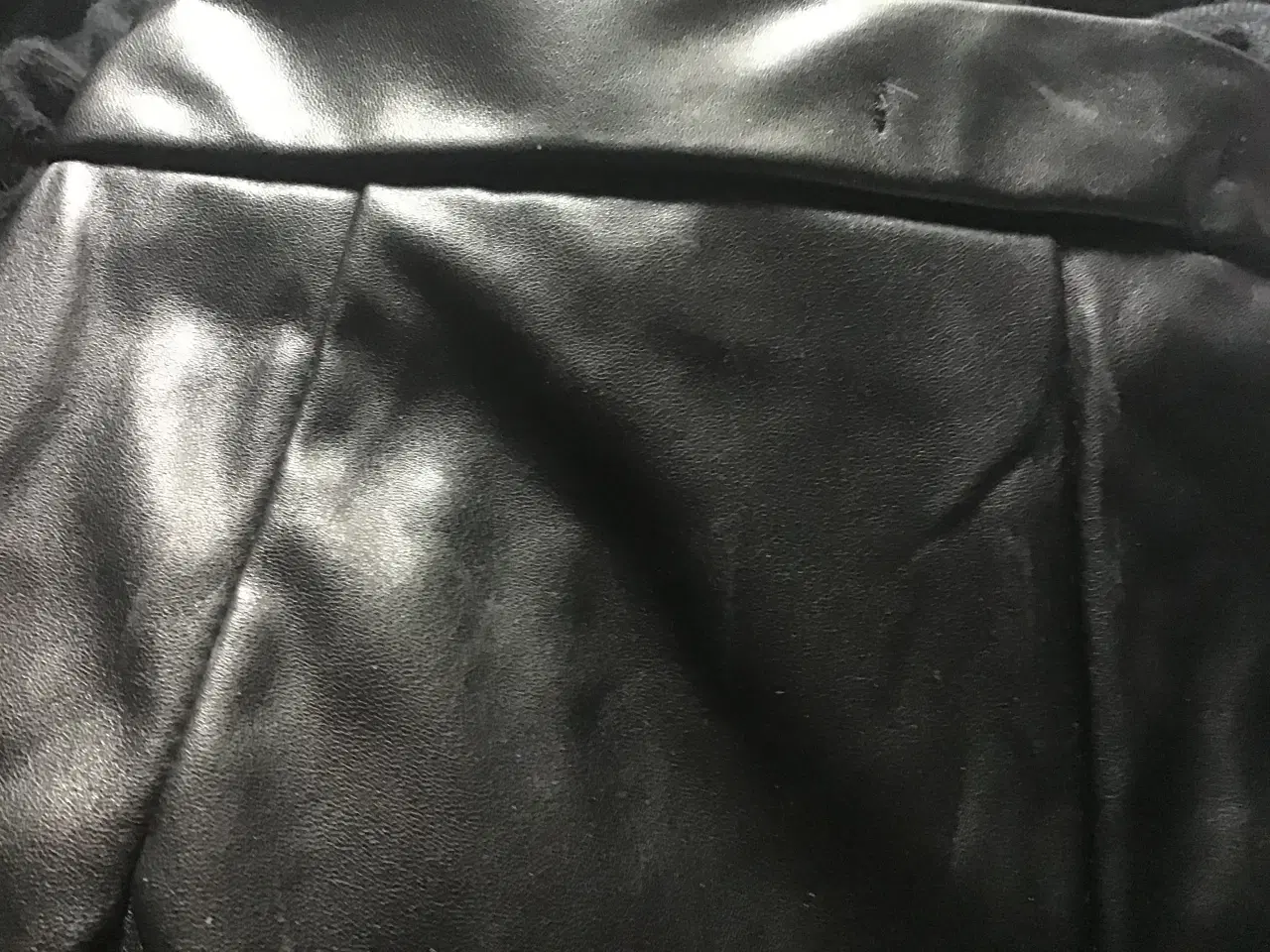 Billede 4 - Læderbukser imiteret sorte