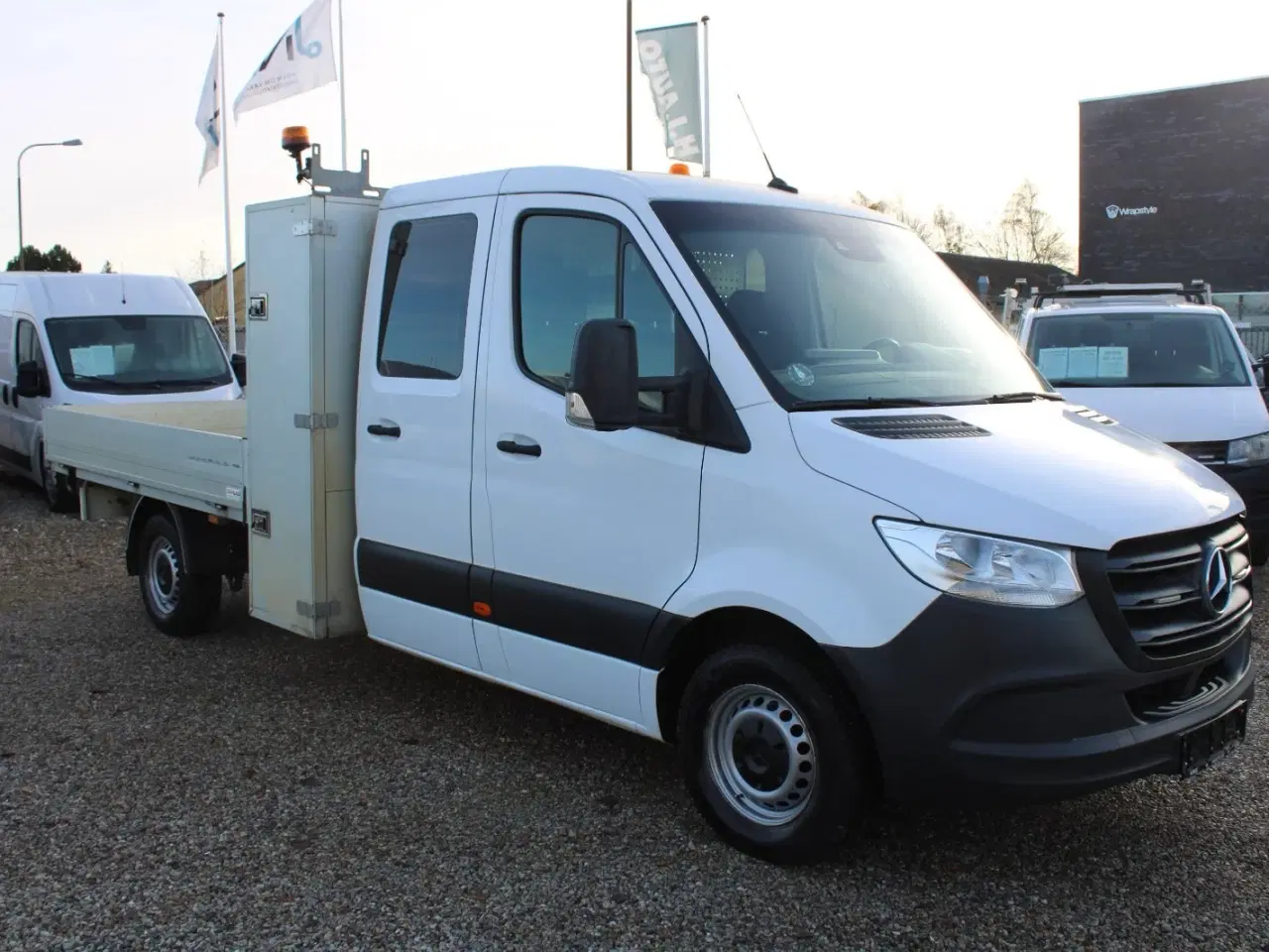 Billede 2 - Mercedes Sprinter 316 2,2 CDi A3 Mandskabsvogn m/lad RWD