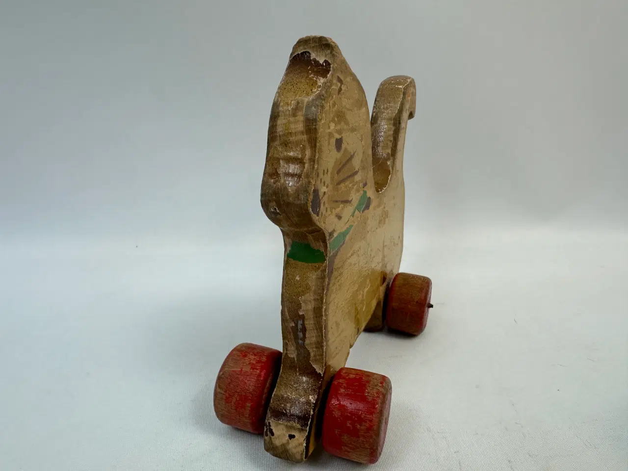 Billede 5 - Vintage kat på hjul i træ