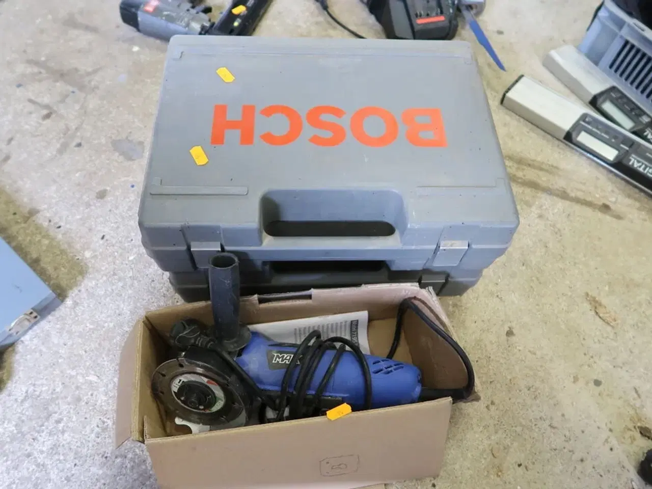 Billede 1 - Slibemaskine BOSCH PDA 10-92, slagboremaskine BOSCH GSB 20-2RE samt vinkelsliber