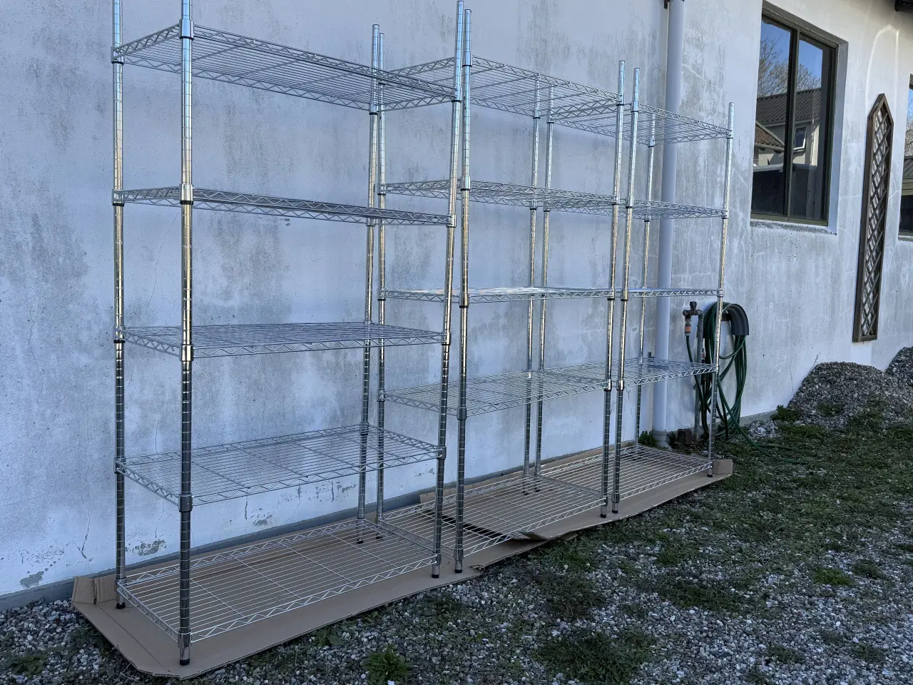 Billede 3 - 3 stk. VINDINGE Reol 6 hylder krom