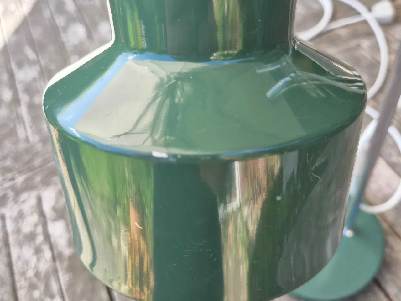Billede 4 - Flaskegrøn bordlampe 