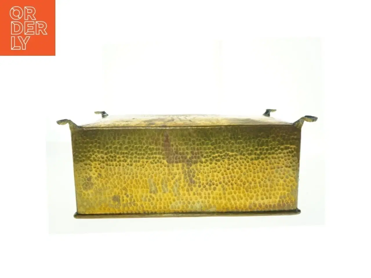 Billede 4 - Vintage rektangulær messing boks (str. 50 x 27 x 21 cm)