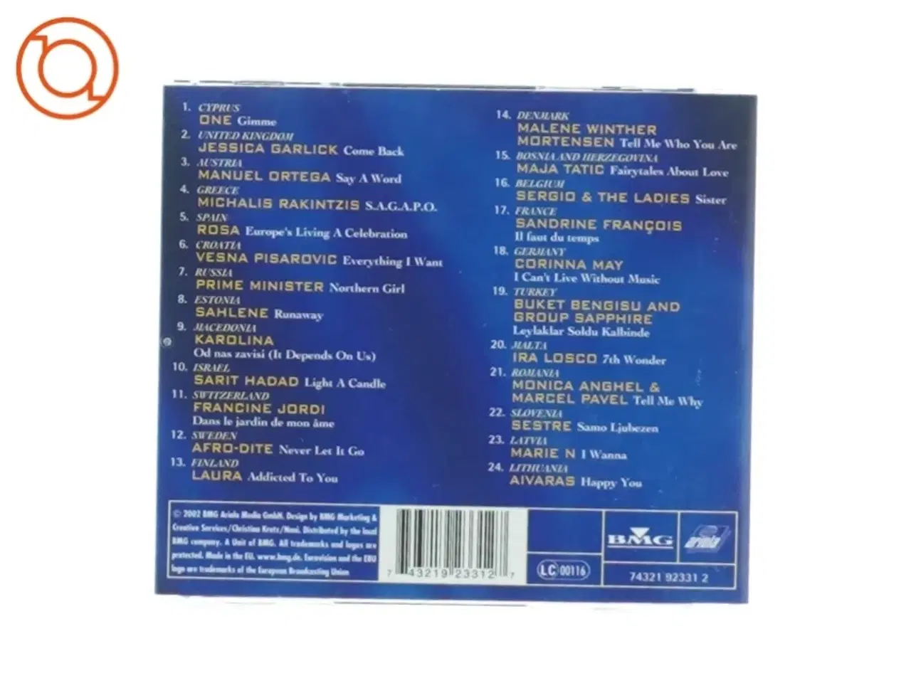 Billede 2 - Eurovision Song Contest 2002 CD fra Eurovision
