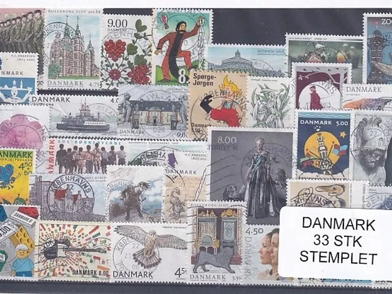 Billede 1 - Danmark Samling - 33 Stk. Stemplet/Ustemplet