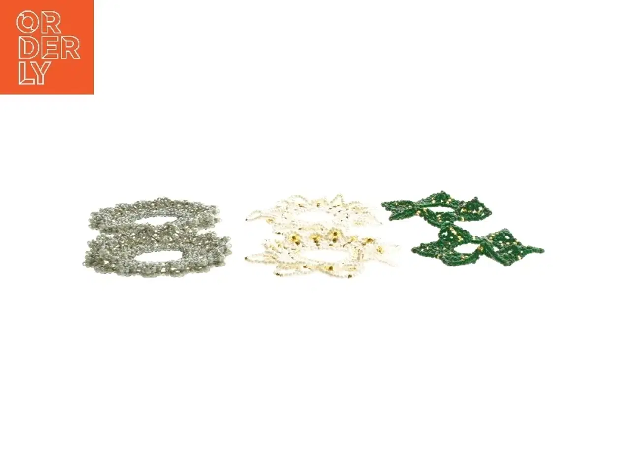 Billede 2 - Perle lyskranse  juledekorationer i forskellige farver (str. Ø 7 cm)