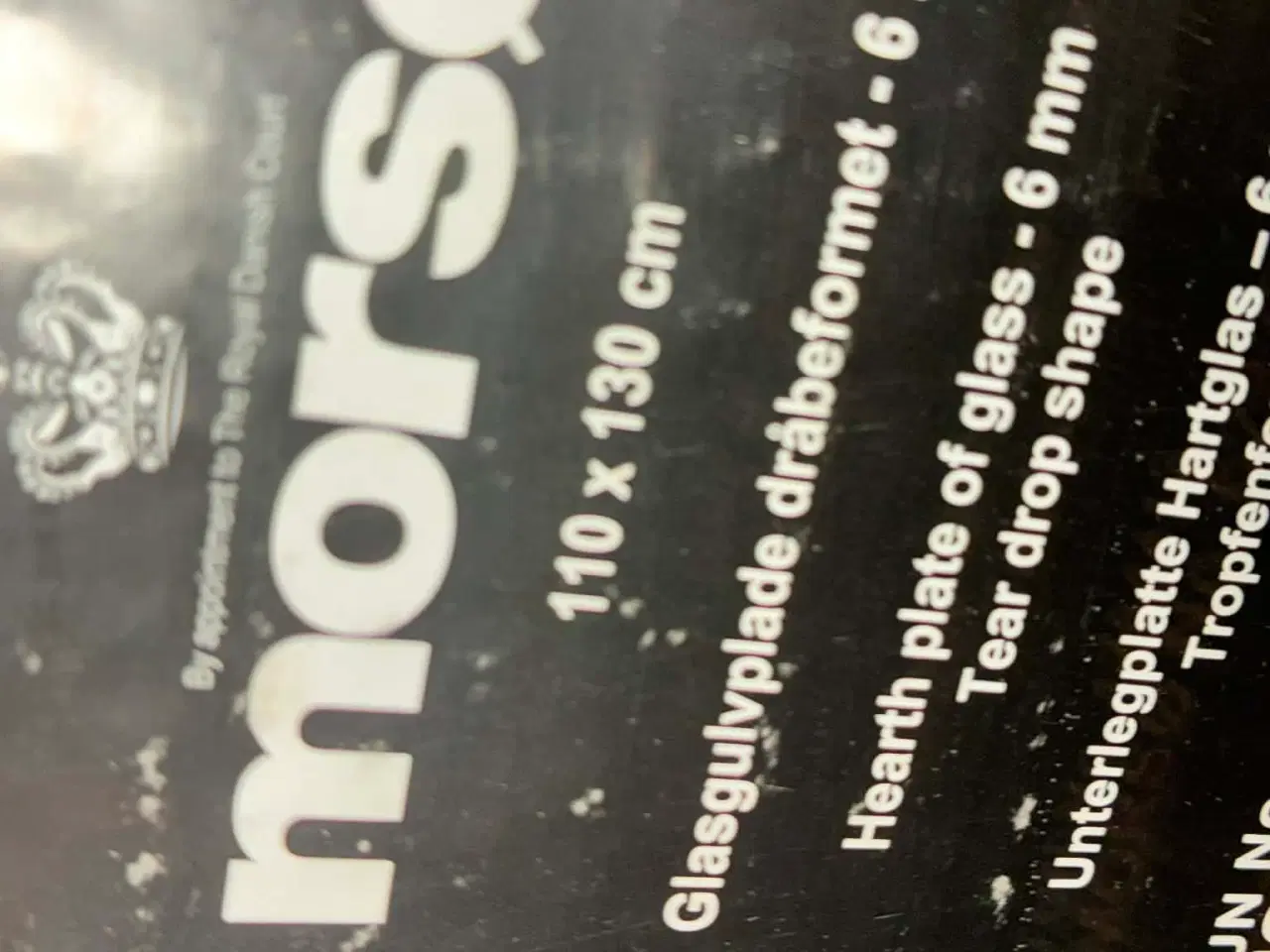 Billede 2 - Morsø glasplade dråbeformet 