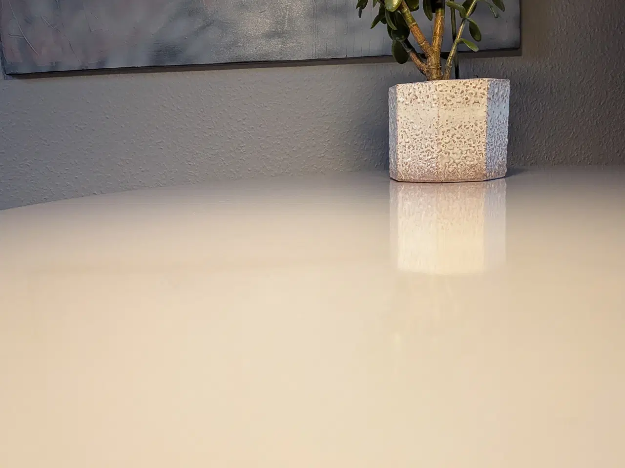 Billede 3 - Hvidt spisebord