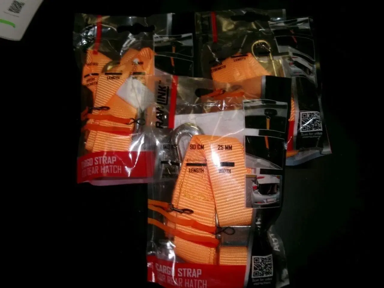 Billede 1 - 3 stk. stropper t/bagsmæk RAWLINK