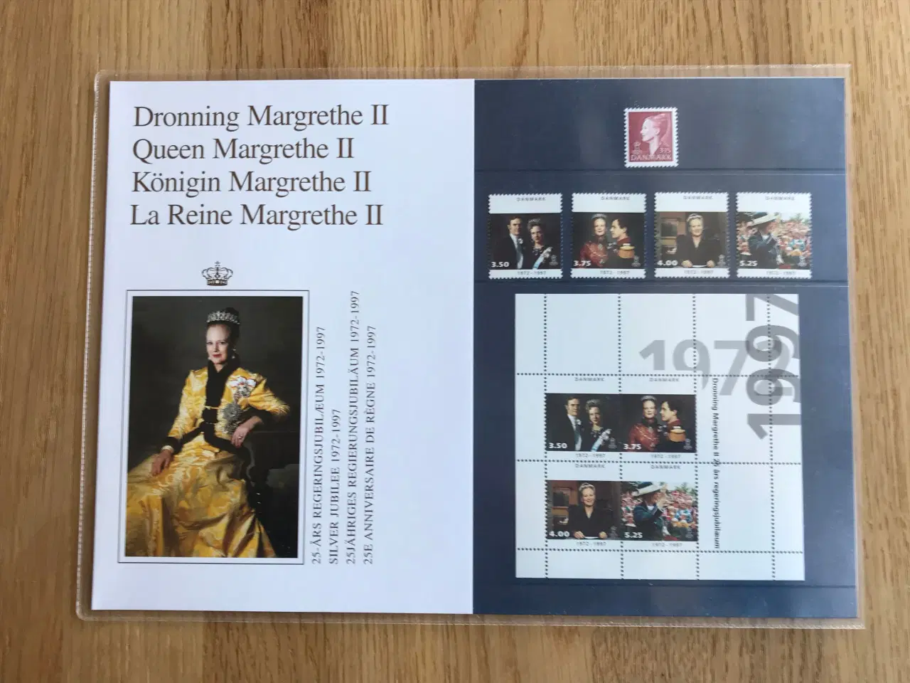 Billede 1 - Frimærker:  Dronning Margrethe II  - 25 års jubilæ