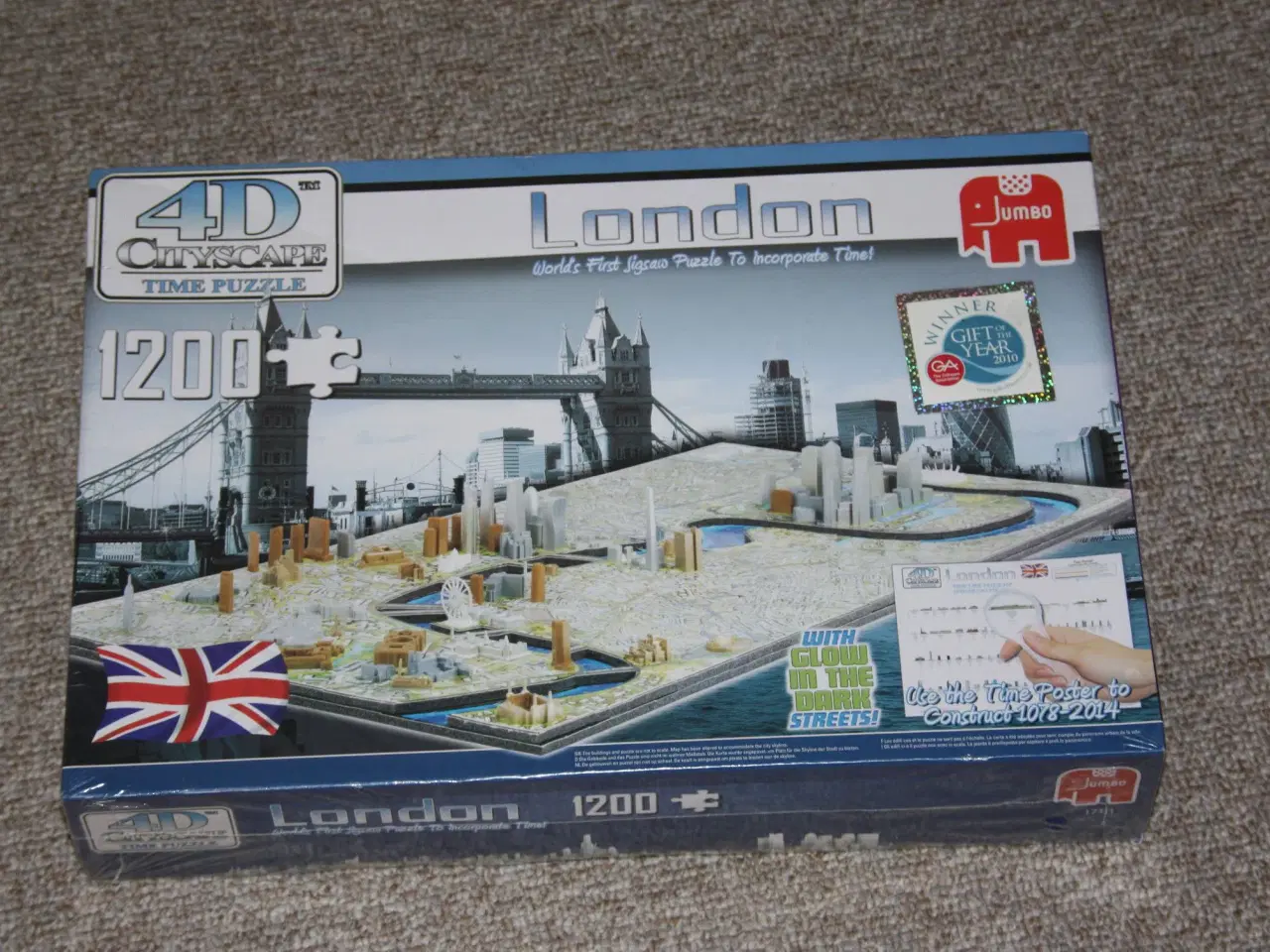 Billede 1 - 4D Jumbo puslespil London 1200  Cityscape time puz