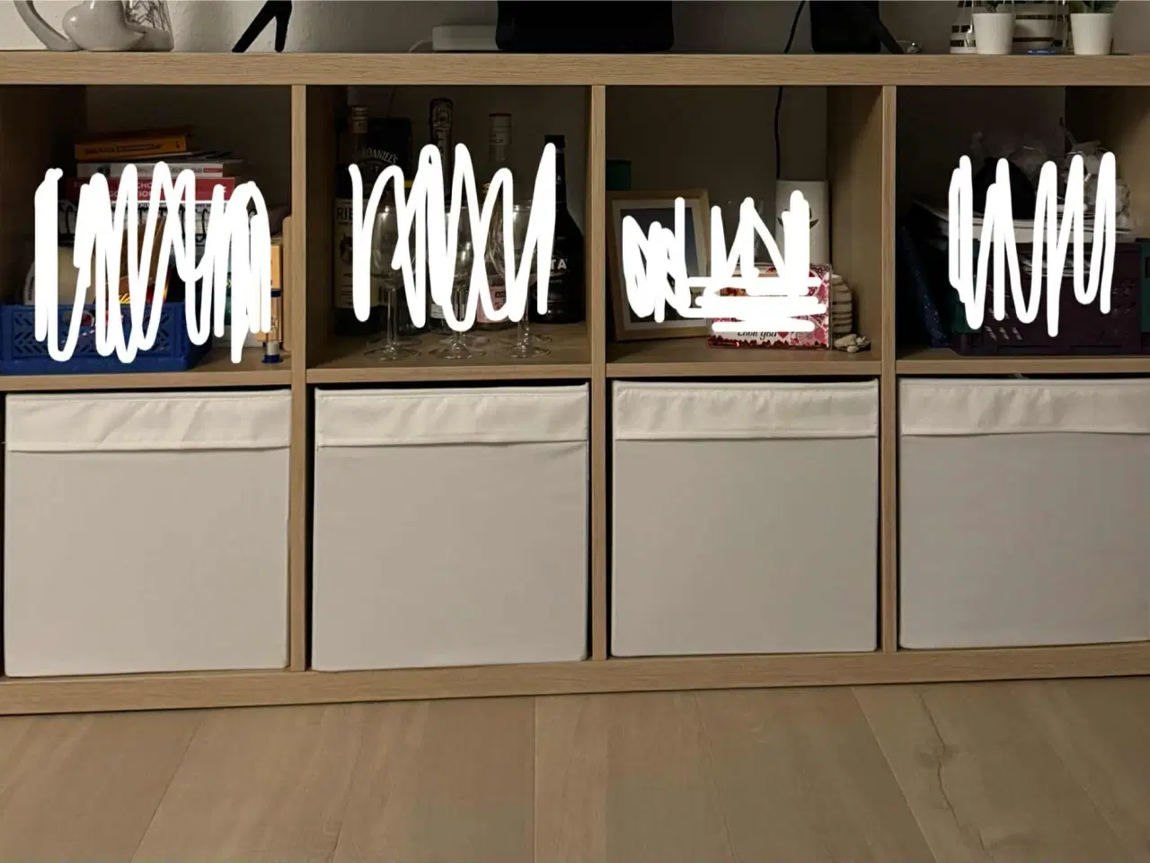 Billede 1 - Ikea Kallax reol med understel 