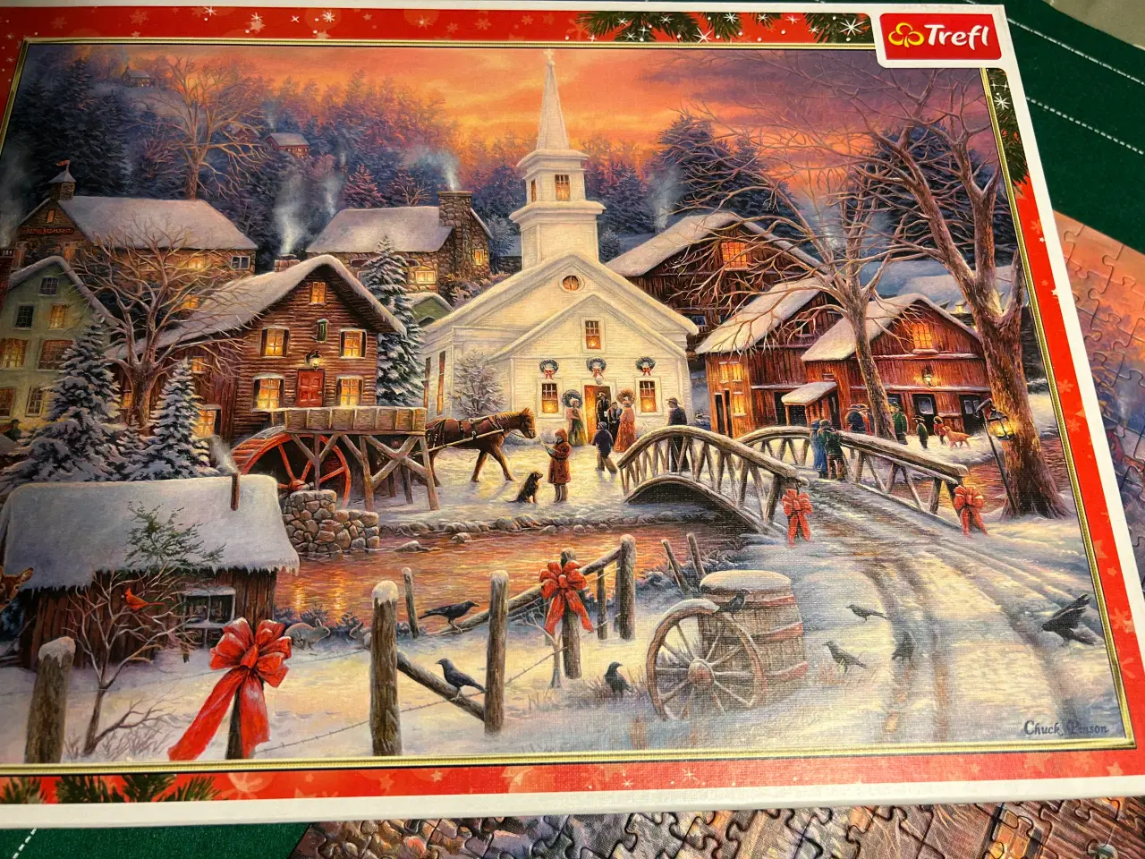 Billede 2 - Jule puslespil 2 stk. forskellige med 1000 brikker