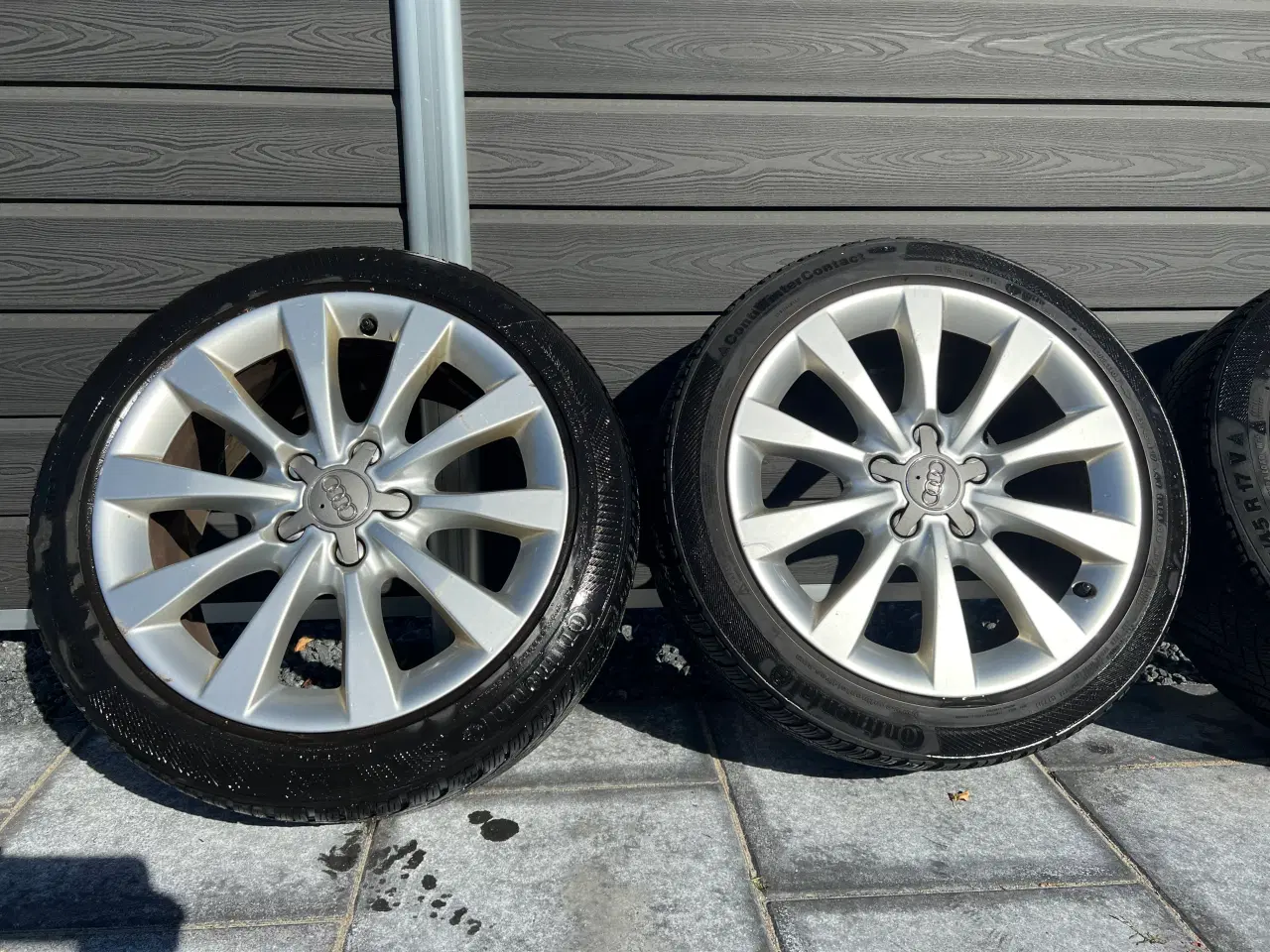 Billede 3 - Originale audi alufælge med vinterdæk 5x112