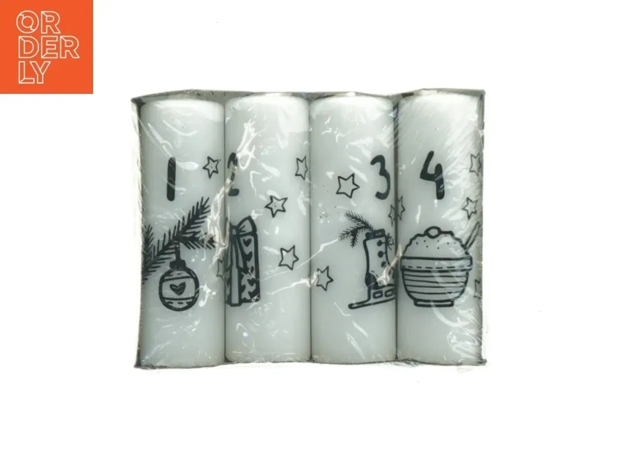 Billede 1 - Adventslys (str. Et lys 12 x 4 cm)