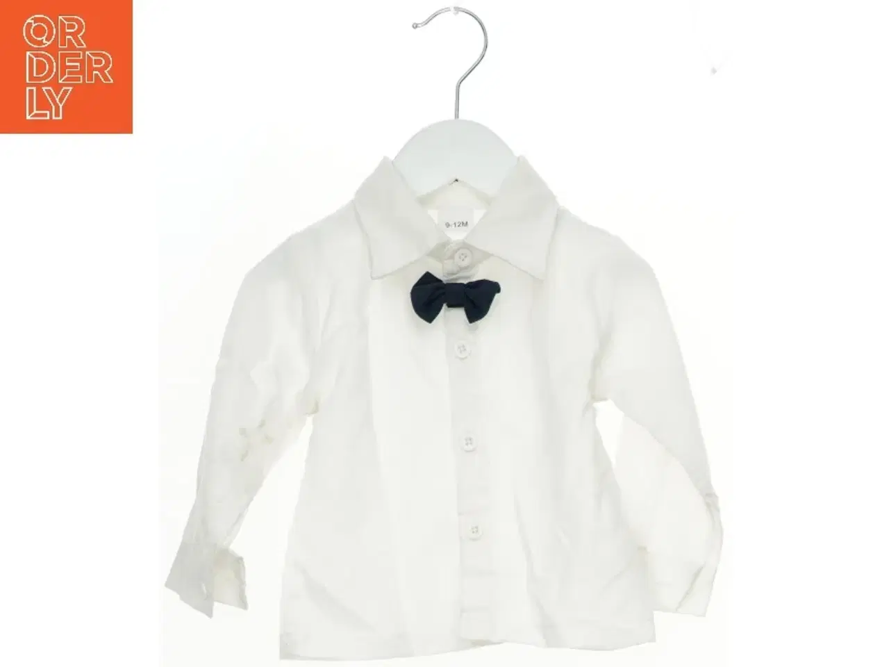 Billede 1 - Hvid skjorte med butterfly til baby (str. 80)