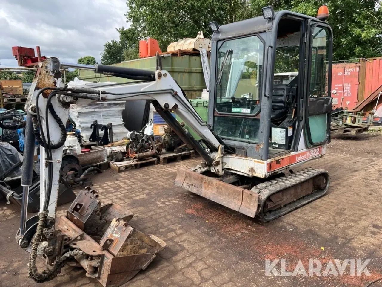 Billede 1 - MiniGravemaskine Bobcat 322 med 3 skovle