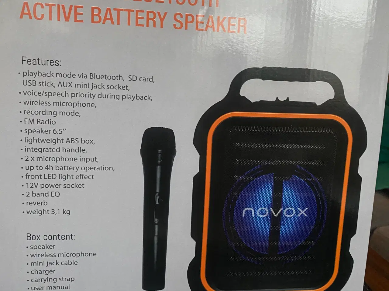 Billede 2 - Novox bloototh højtaler, soundbar