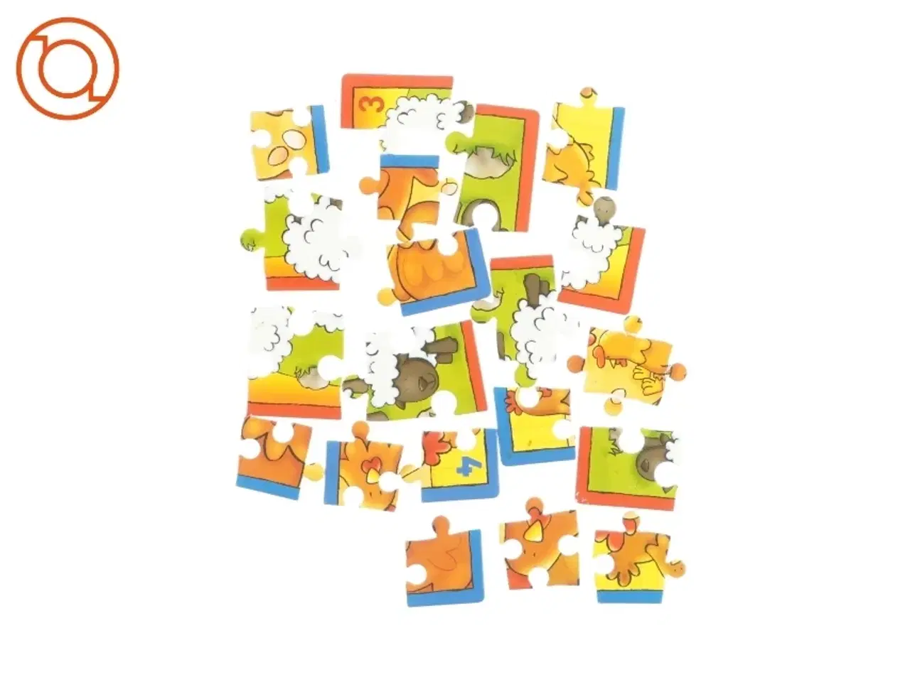 Billede 1 - Puslespilsbrikker (20 styks) uden kasse