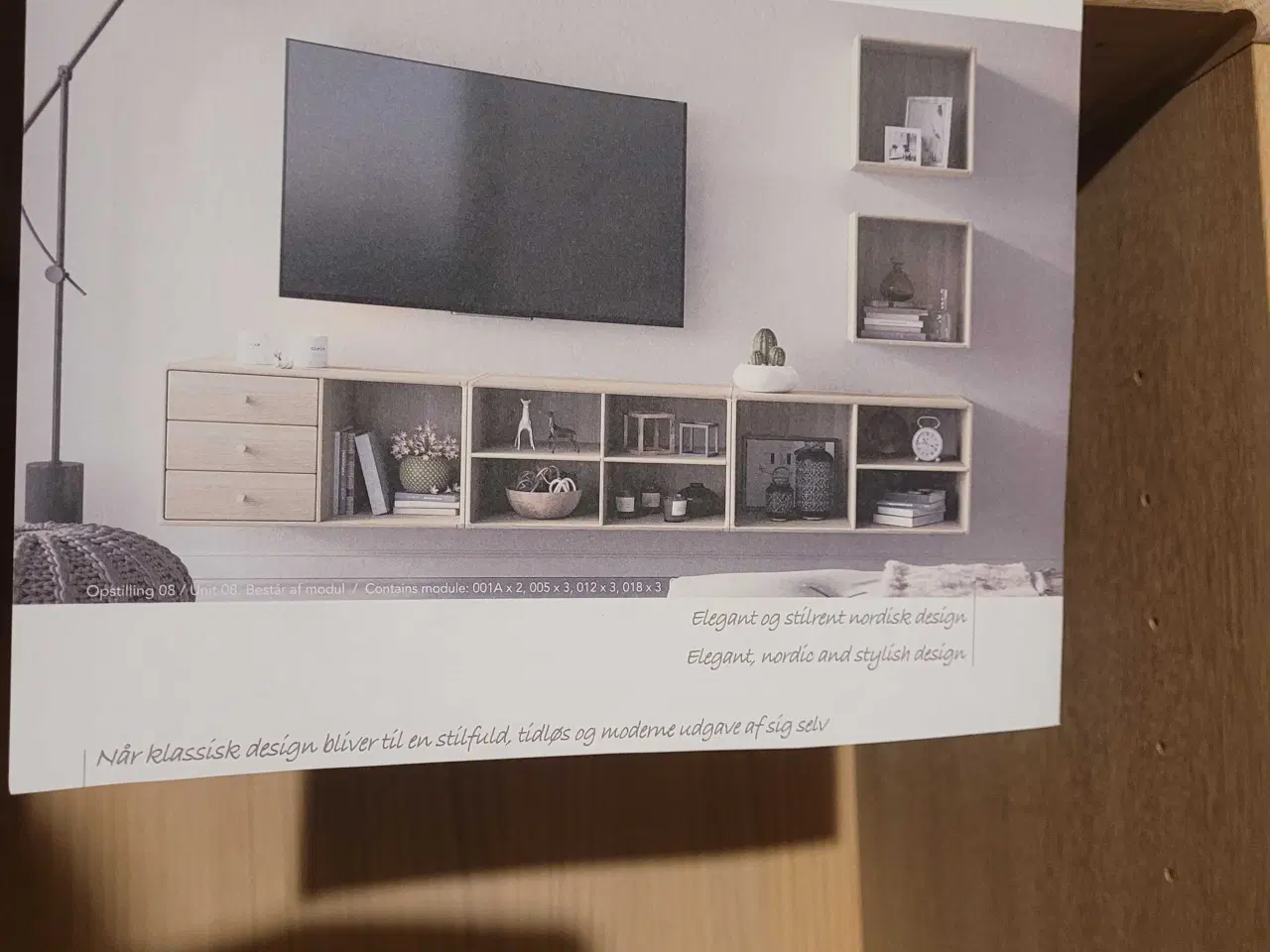 Billede 2 - NYE 5 stk "Rimme" Reolkasser med ophæng. EG