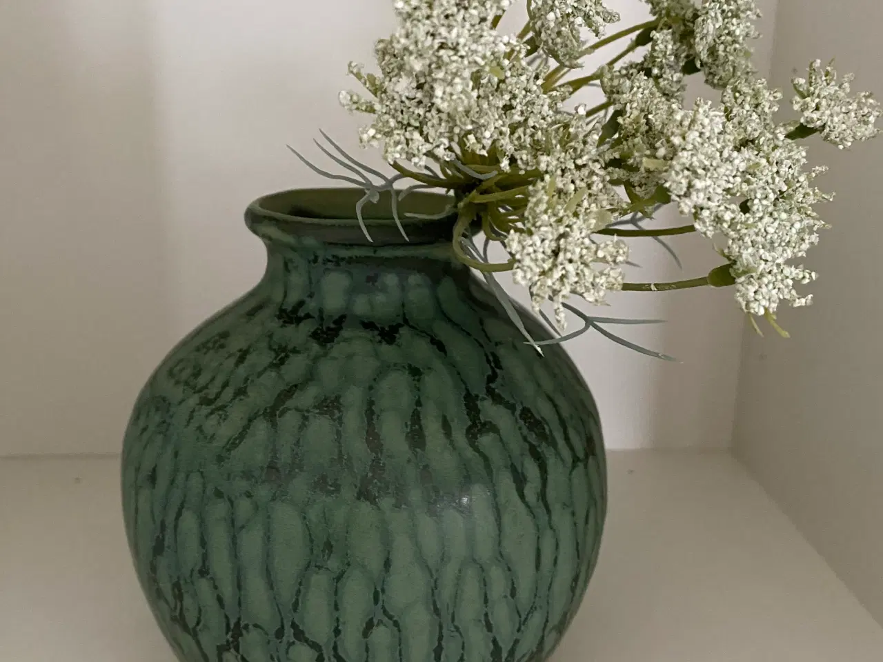 Billede 1 - Smuk grøn vase