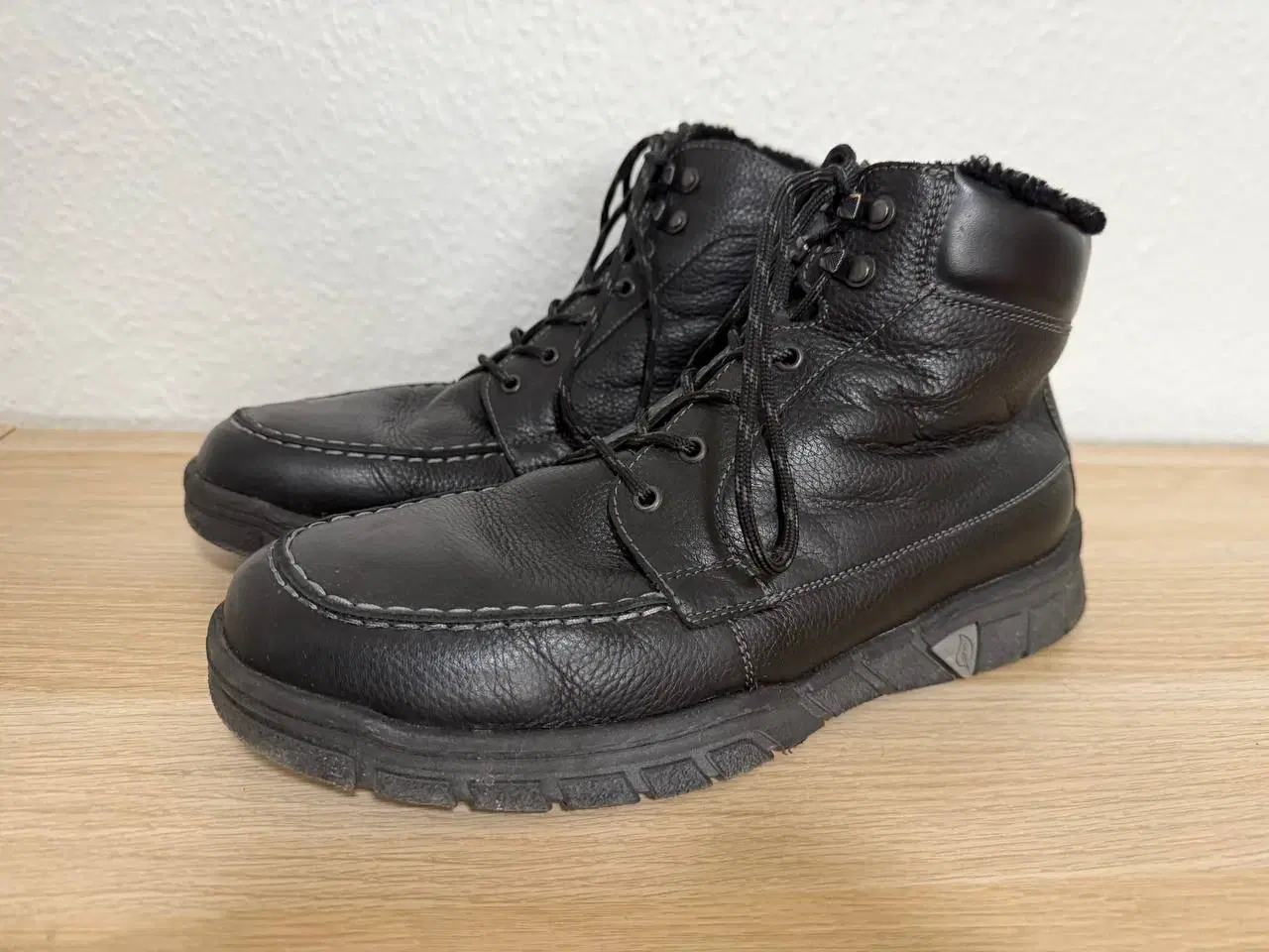 Billede 1 - Waldläufer vintersko i sort læder med fåreskind