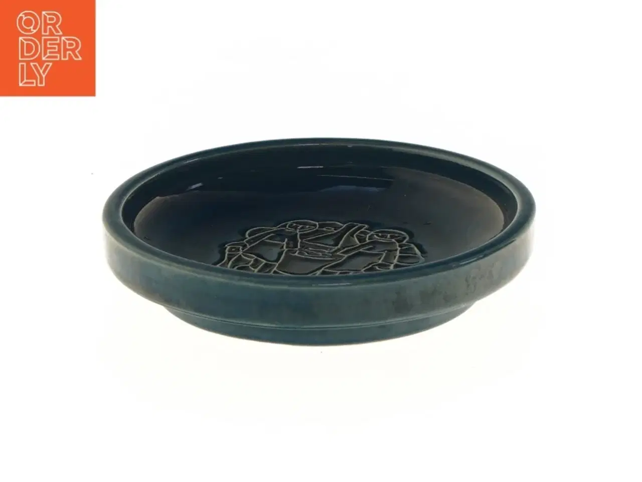 Billede 2 - Keramikfad med motiv (str. Ø 16,5 cm) fra Michael Andersen keramik