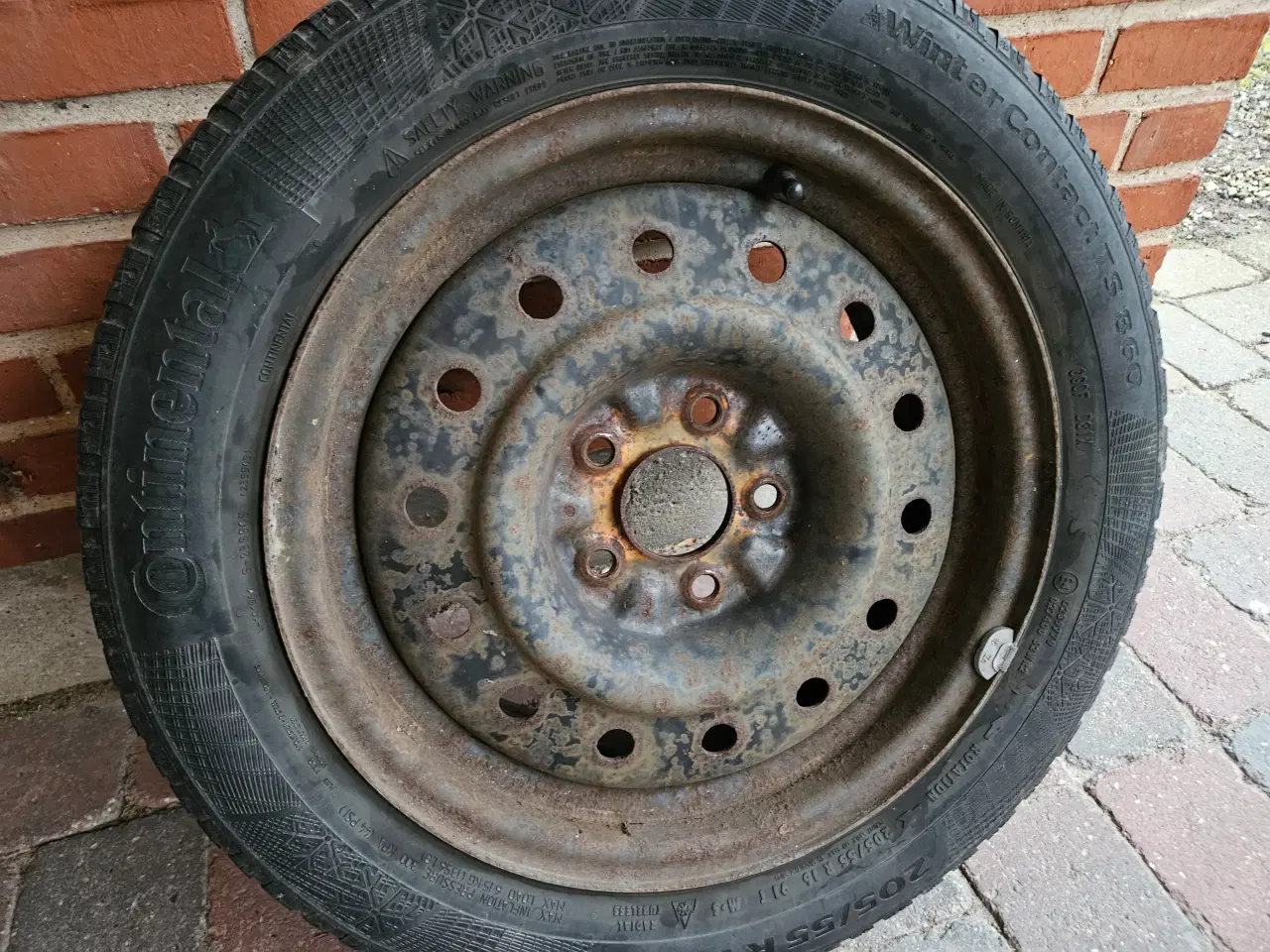 Billede 6 - 4 x stålfælge med vinterdæk fra Nissan Leaf