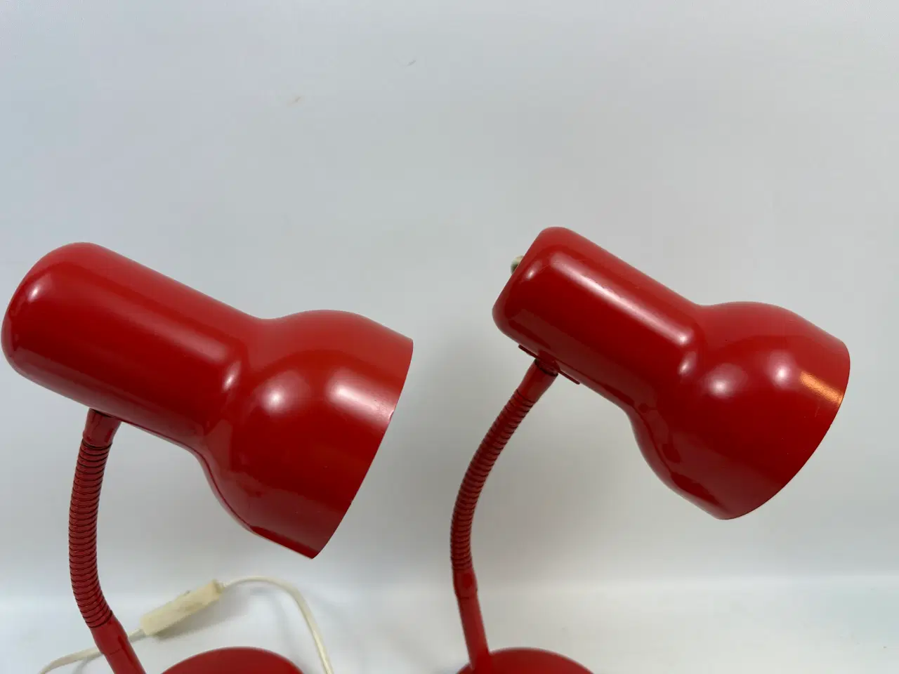 Billede 7 - 2 stk. røde retro bordlamper