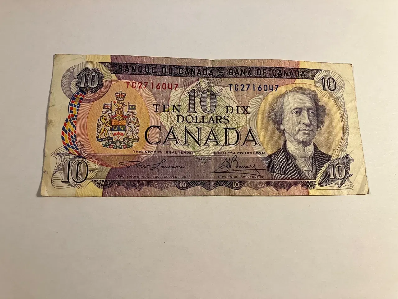 Billede 1 - 10 Dollars Canada 1971