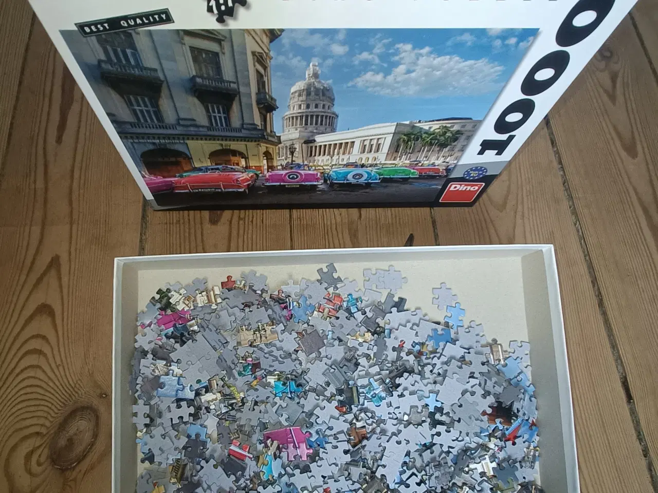 Billede 7 - Dino 1000-Piece Puzzle + Sjov & Grimasser Game