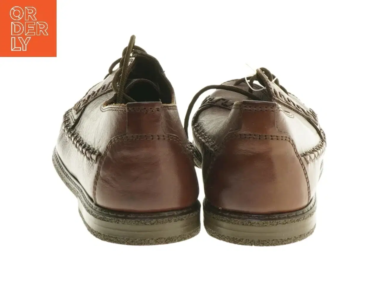 Billede 2 - Brune snøresko i læder fra Isabella (str. 40 )