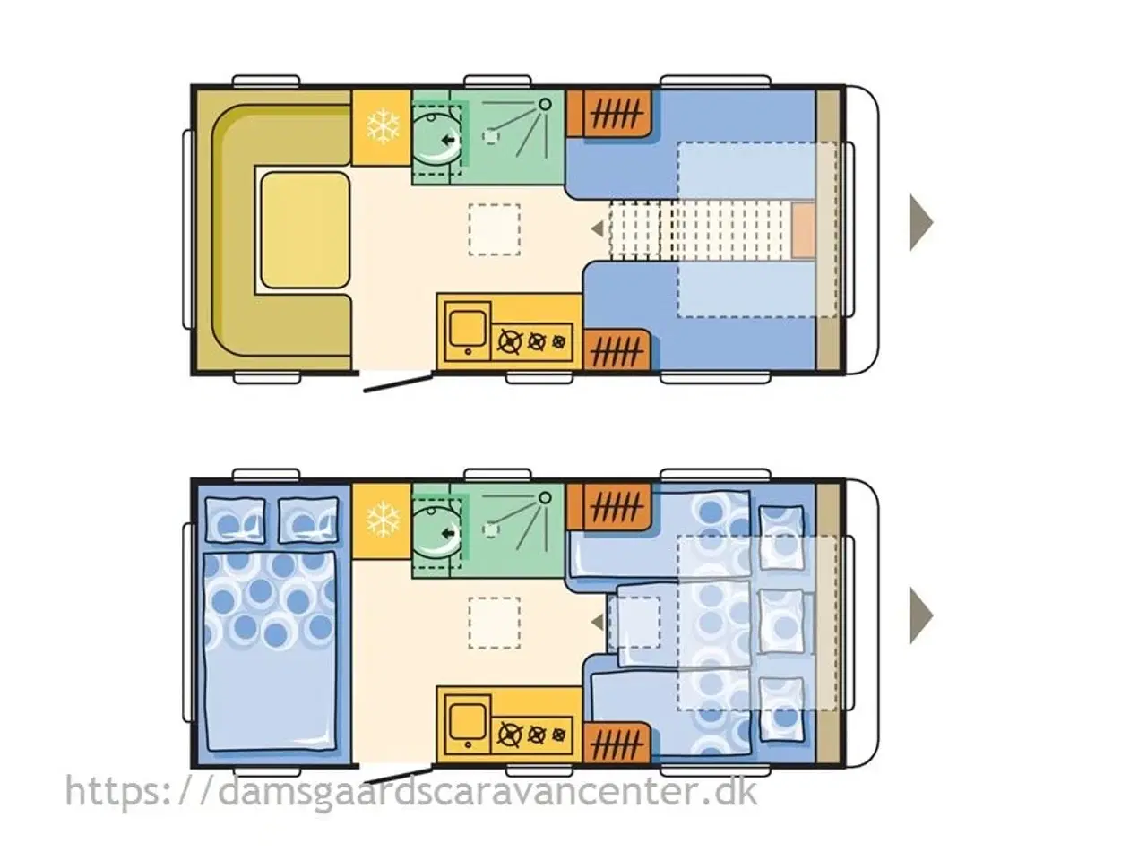 Billede 7 - 2018 - Adria Adora 482 LU   Enkeltsenge-Lamel-Gulvtemp.-Telt