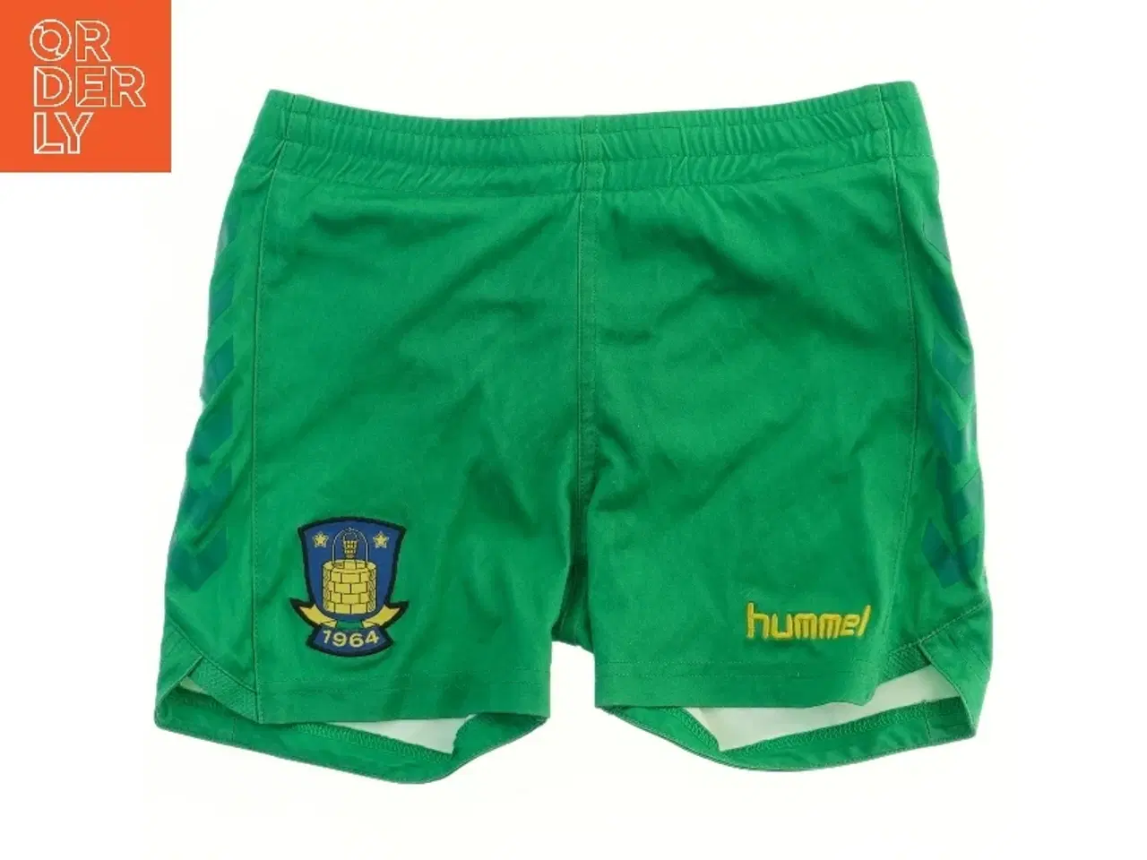 Billede 1 - Grønne shorts med logo fra Hummel (str. 104)