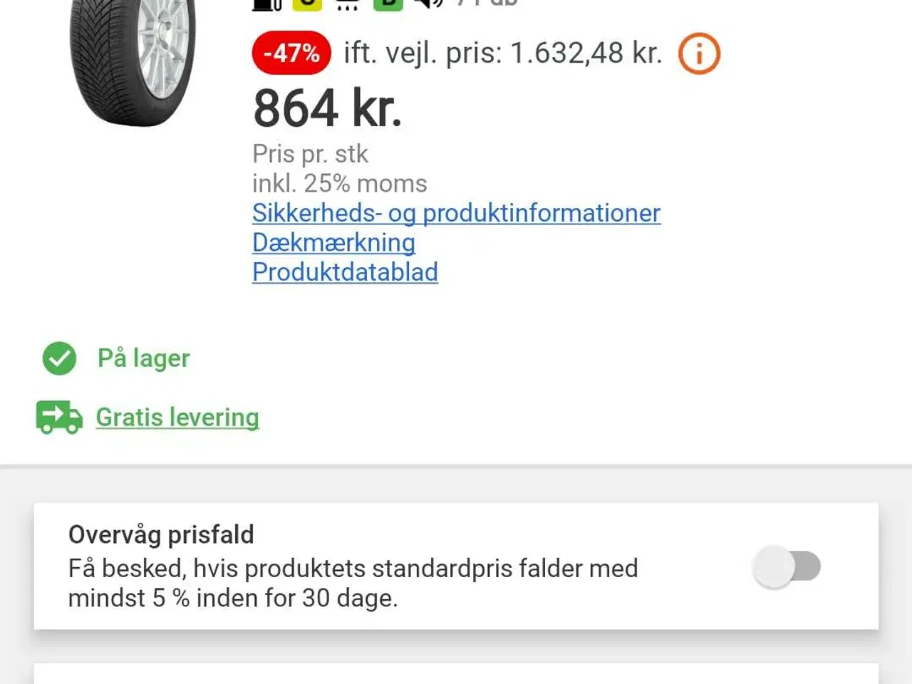 Billede 7 - Helårsdæk 215/50-17