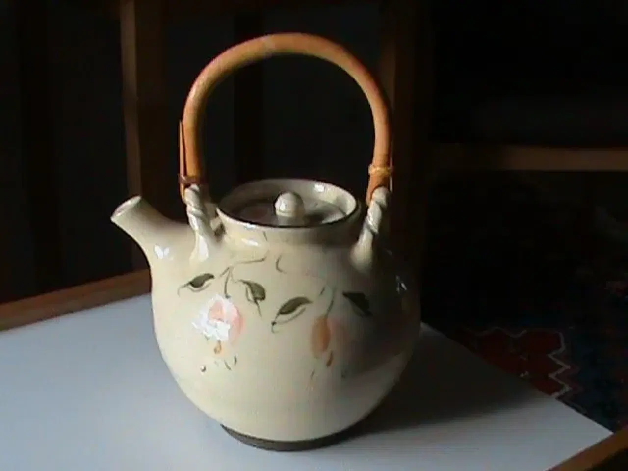 Billede 1 - Tepotte kande keramik med naturhank