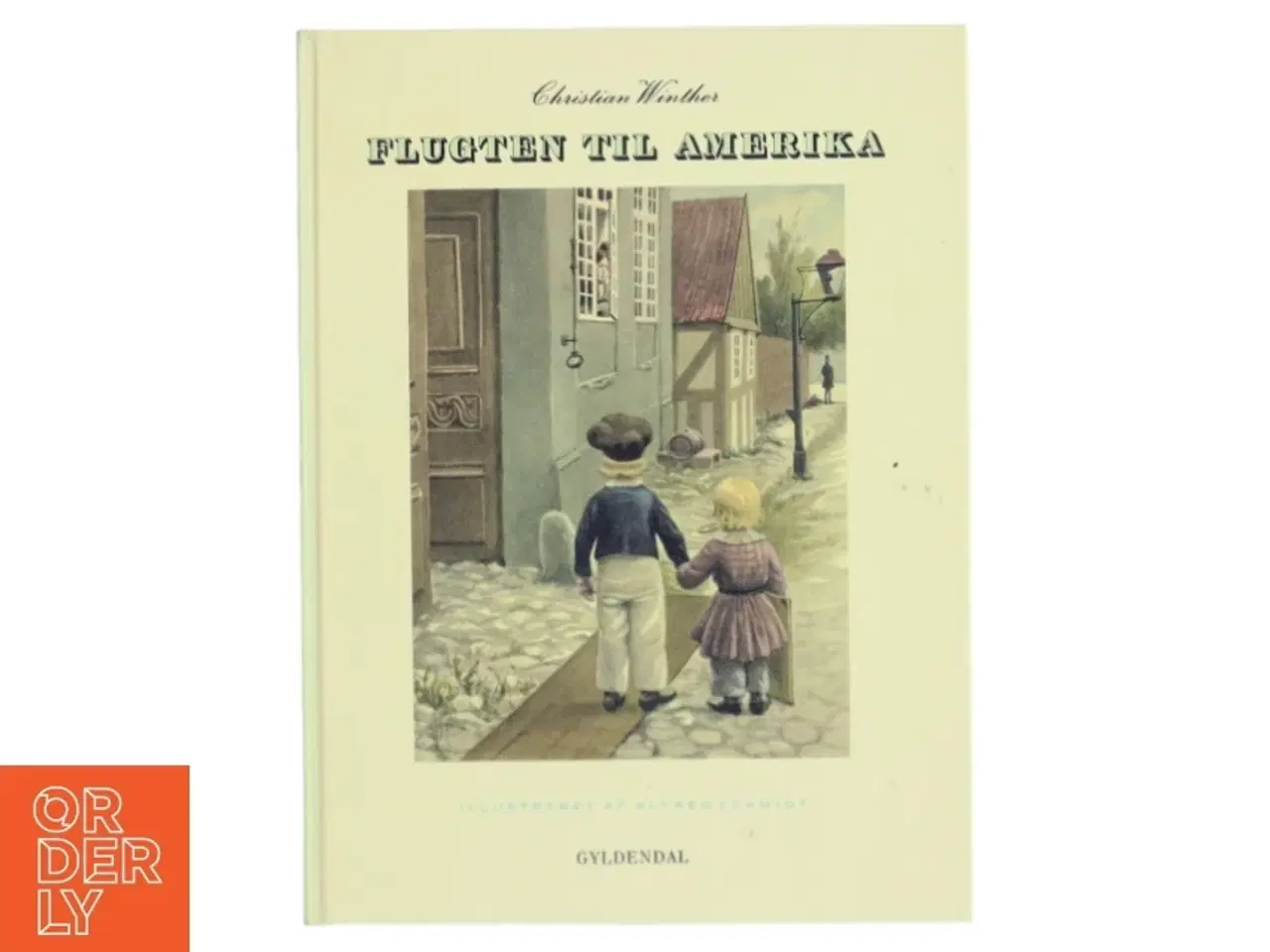 Billede 1 - Billedbog &#39;Flugten til Amerika&#39; af Christian Winther fra Gyldendal