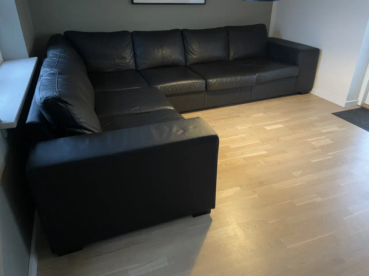 Billede 2 - Hjørnesofa læder 2,98x2,4