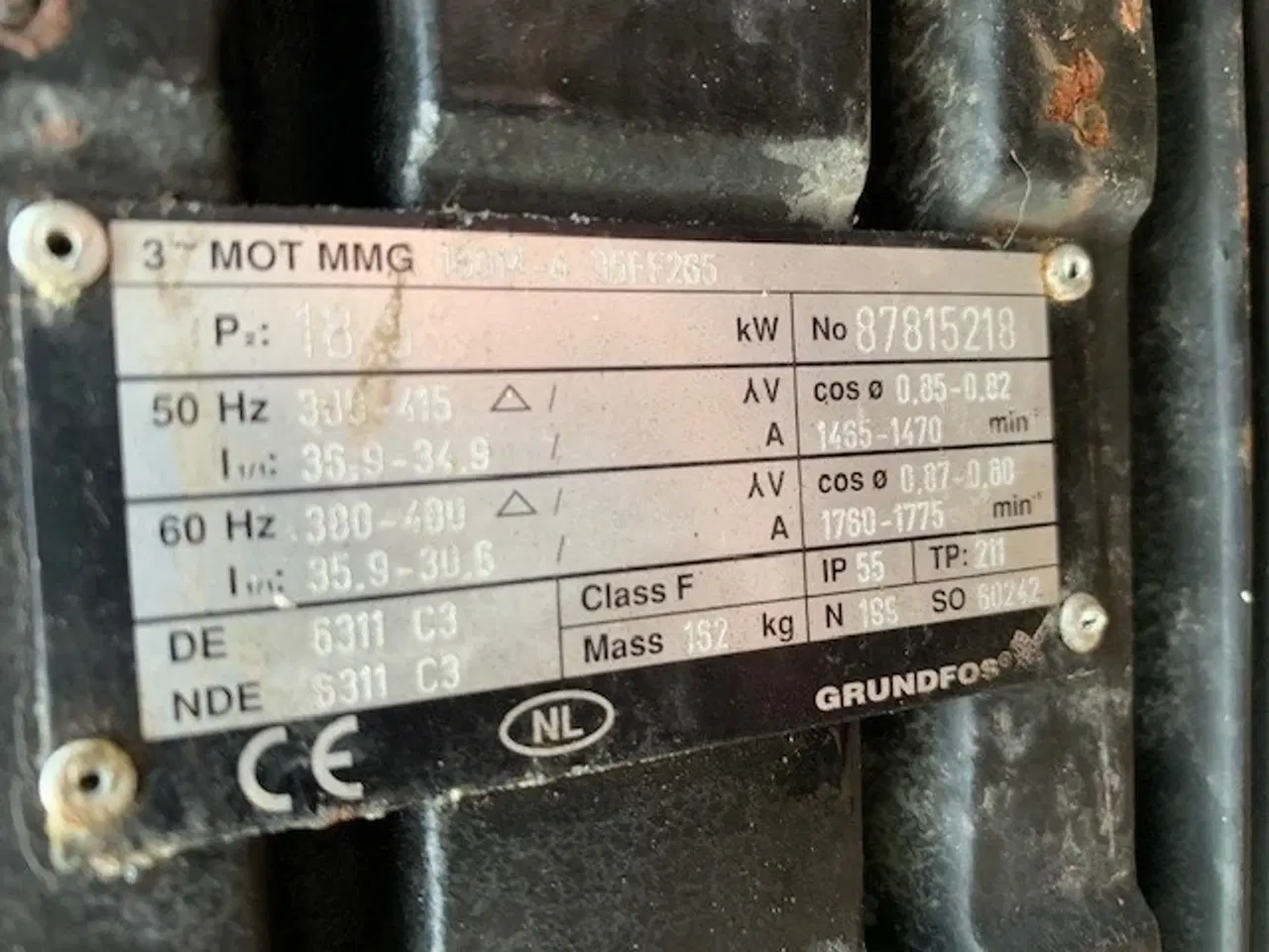 Billede 5 - Stor Grundfos centrifugalpumpe