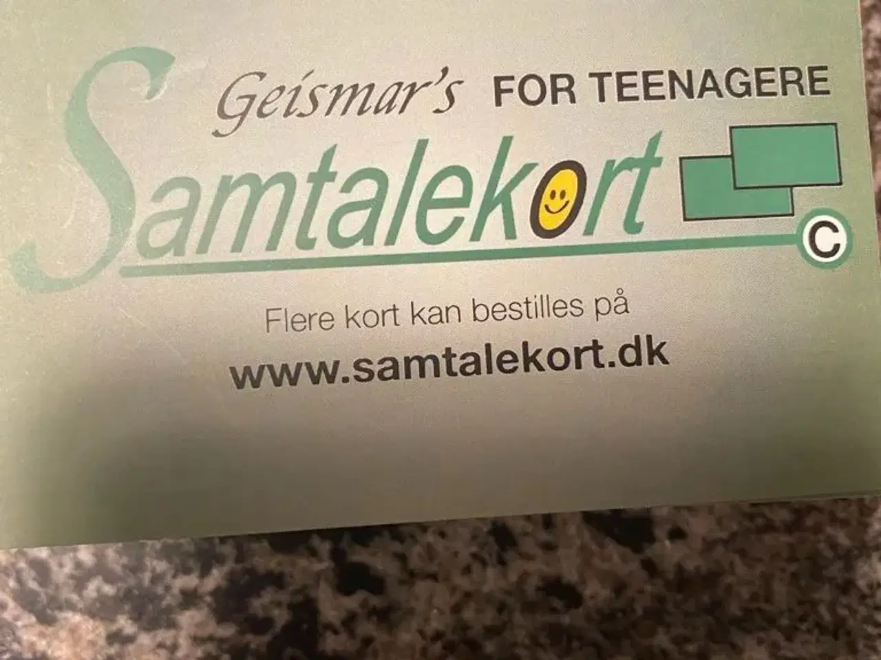 Billede 2 - Geismar?s samtalekort